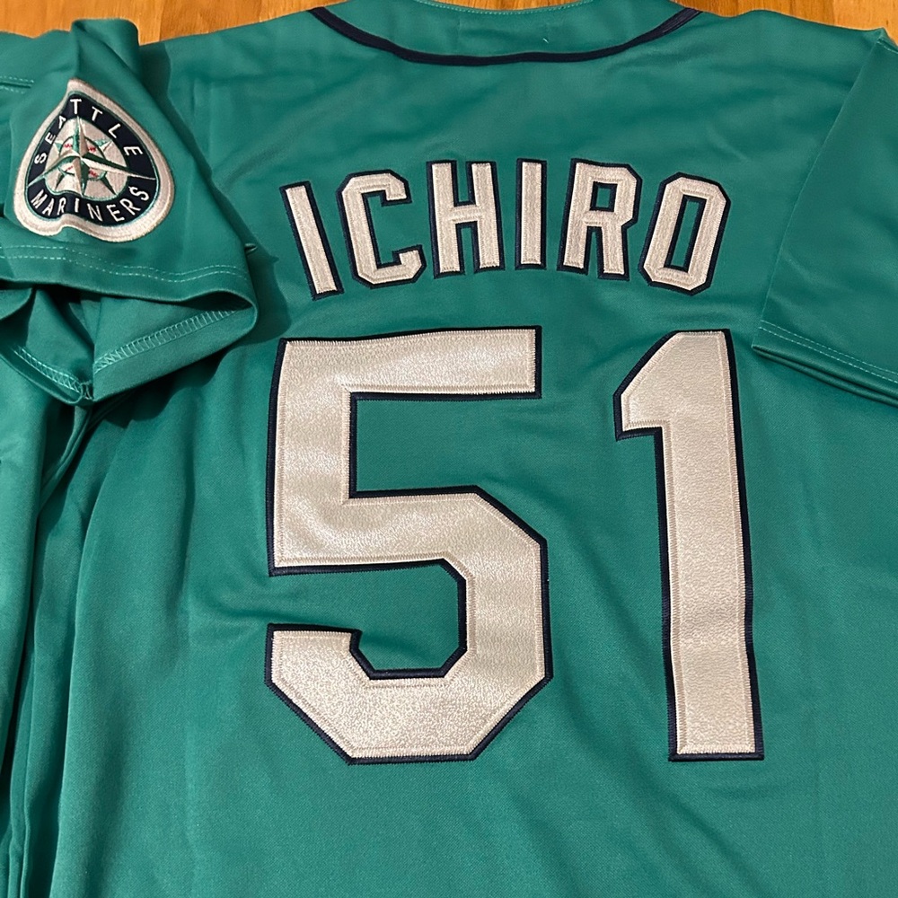 MITCHELL & NESS SEATTLE MARINERS ICHIRO SUZUKI Men's JERSEY Sz M,L,XL,2X NWT - Picture 2 of 8